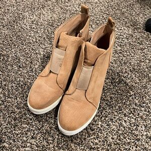 CCOCCI Tan Ankle Booties for Women